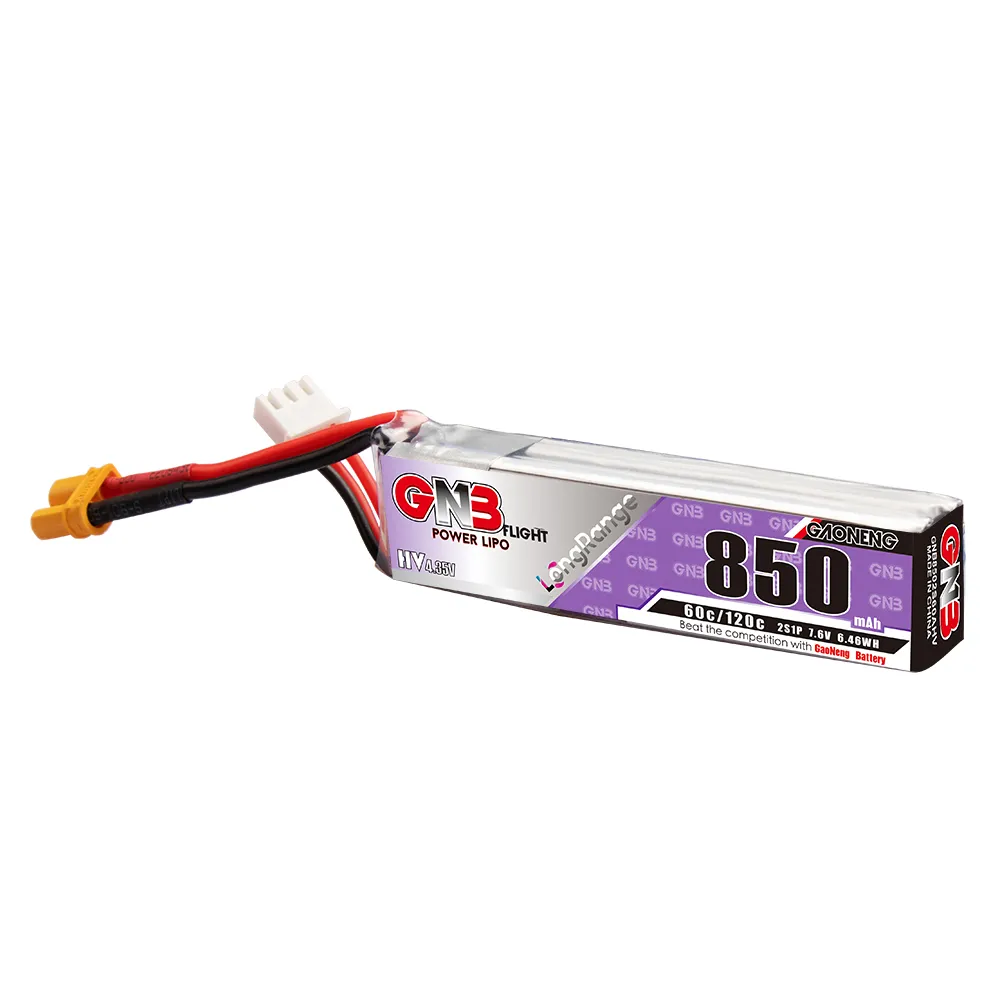 GAONENG GNB LiPo Battery 850mA - đánh giá và giá Drone Kit Racing